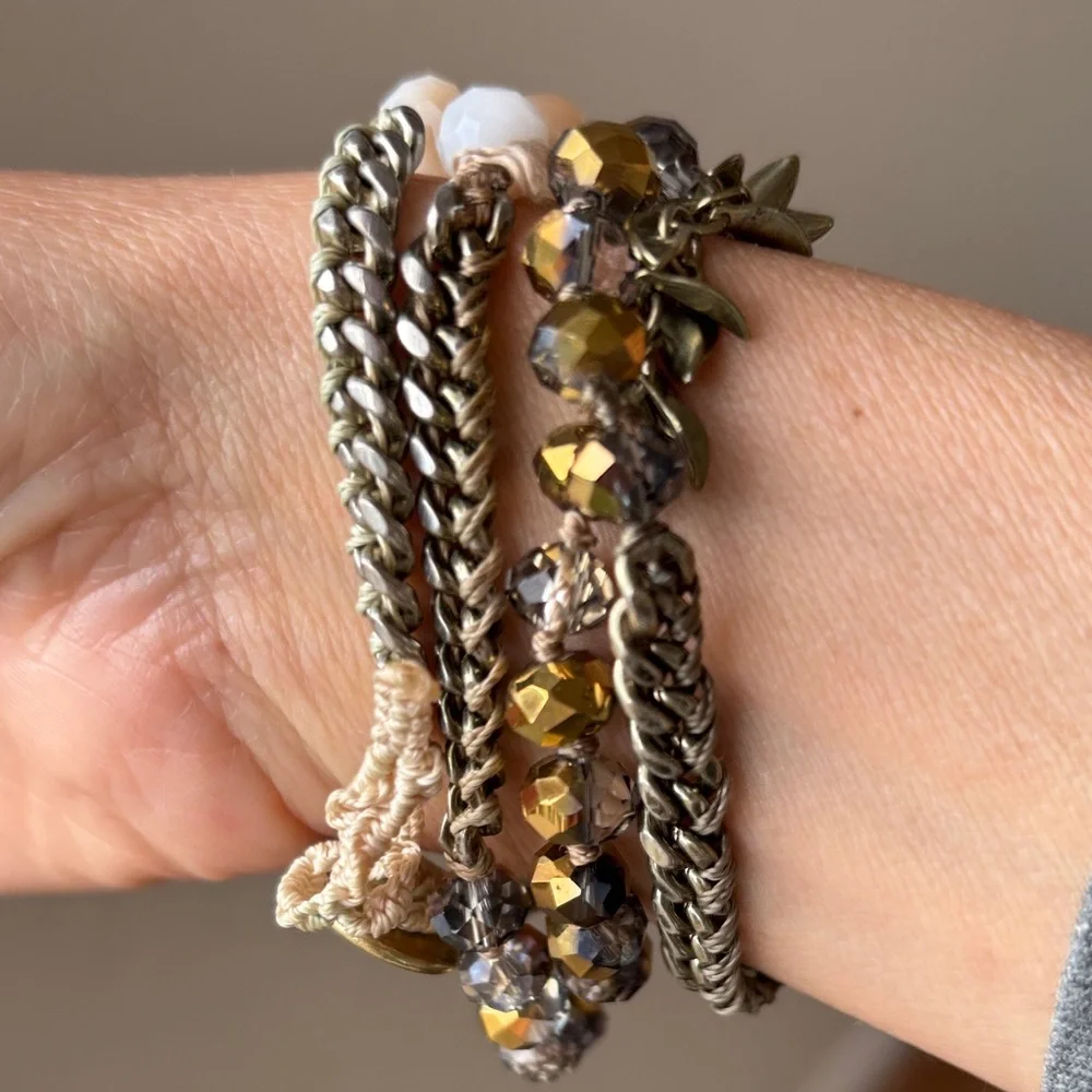 Chloe +‎ Isabel Fringe Wrap Beaded Bracelet